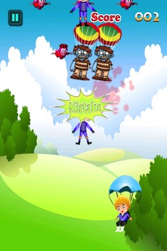 Zombie Skydiver Panic Freefall游戏截图2