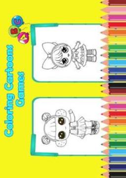 Coloring Book Full of Surprise and Dolls -LOL游戲截圖3