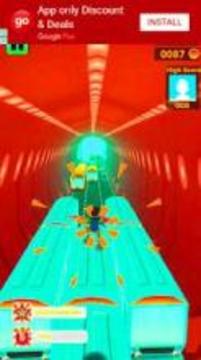 Subway Gold Rush Run 3D游戲截圖5