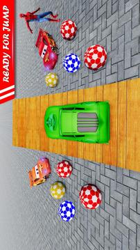 Superheroes Car Simulator Stunt Racing Games游戲截圖2