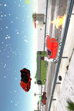 snow sled car crash游戲截圖4