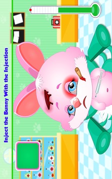 Bunny Face Injury Animal Games游戲截圖5