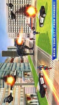 Super Captain Hero Flying Robot Rescue Mission游戲截圖4