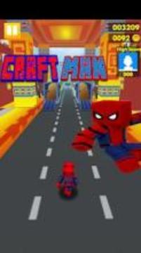 Craft Spider Hero Run游戲截圖3