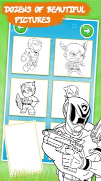 Super Hero Rangers Comic游戏截图4