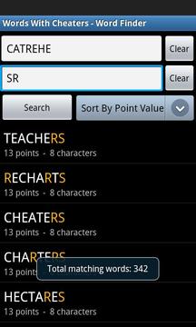 Words With Cheaters Free游戲截圖3