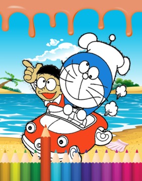 coloring book doraemon游戲截圖2