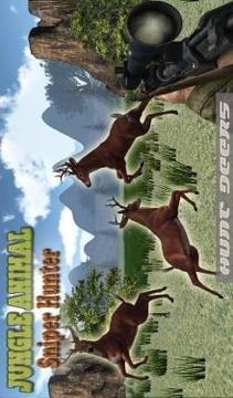 丛林的动物：狙击手狩猎游戏截图1