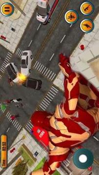 Grand Iron Superhero Robot Flying Rescue Mission 2游戲截圖3