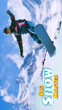 滑雪板 主 ： 下坡 單板滑雪游戲截圖4