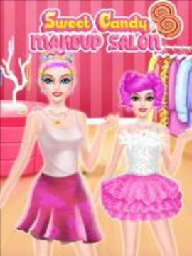 Candy Makeup Artist - Sweet Salon Games For Girls游戲截圖3