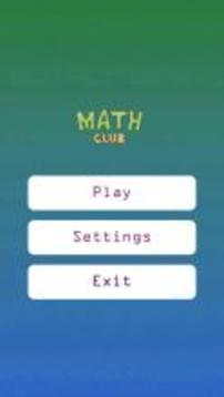 Math Club: Train your Brain & Challenge Friends游戲截圖1