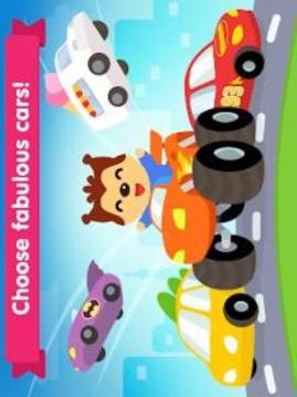 Car game for toddlers - kids racing cars games游戲截圖5
