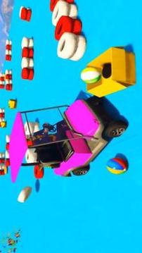 Superheroes Golf Car Offside Stunts游戲截圖1