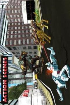 Futuristic Robot Car Transforming Cheetah Battle游戲截圖3