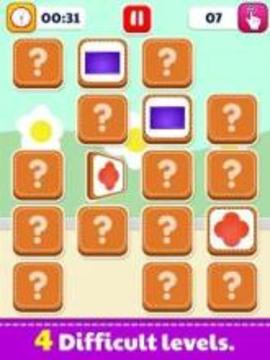 Match Puzzle For Kids - Memory Games Brain Games游戲截圖4