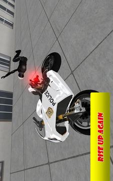 Police Auto Motor Bike - Crazy City Thrill Riding游戲截圖2