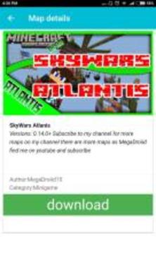Skywars Maps For Minecraft PE游戲截圖1