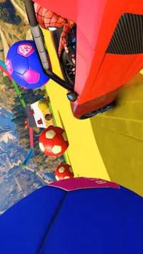 Impossible Super Heroes - Car Stunts Racing Games游戲截圖1