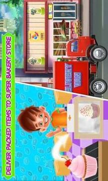 Colorful Cupcake Maker Factory: Bakery Shop Games游戲截圖3