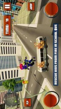 Real Flying Superhero Rescue Mission 2018游戲截圖5