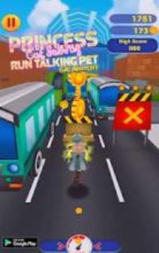 Princess Cat Subway Run Talking Pet Gold Adventure游戲截圖4