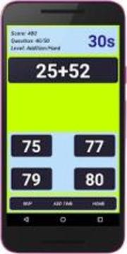 Math Quiz (+, -, ×, ÷)游戲截圖1