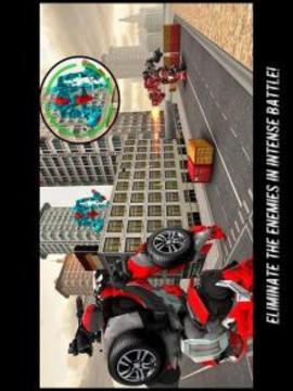 Flying Robot FireFighter: Truck Transform Game游戏截图5