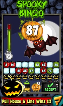 Spooky Bingo For Halloween游戲截圖3