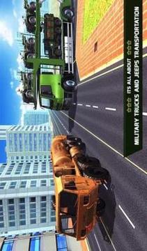 US Army Cargo Plane Transport Offroad Truck Game游戲截圖2
