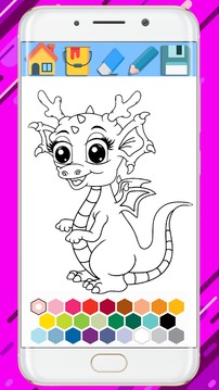 Dragon Coloring Book - Coloring Dragon 2018游戲截圖2