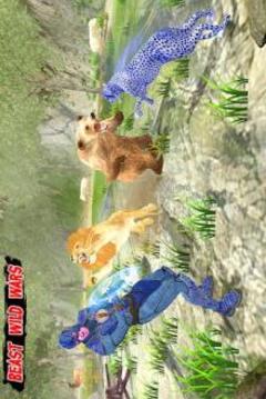 Multi Cheetah Speed hero Vs Wild Animals游戲截圖3