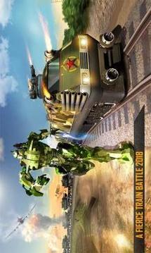 Army Train Shooter : Robot Transformation Game游戲截圖4