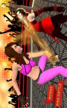 Real Woman Steel: Ring Wrestling Fighting游戲截圖5