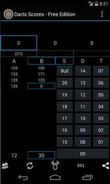 Darts Scores - Free Edition游戲截圖2