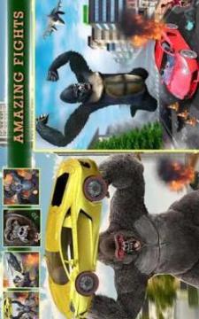 City Smasher Angry Gorilla Simulator: Rampage Game游戲截圖1