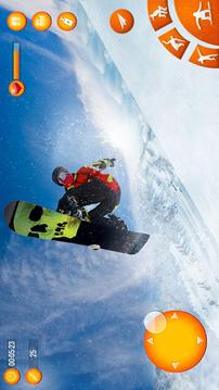 滑雪板 主 ： 下坡 單板滑雪游戲截圖3
