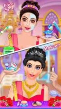 Indian Fashion Stylist: Makeup spa & dress-up 2018游戲截圖5