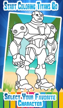 Coloring Pages For Titans游戲截圖4