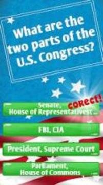 US Citizenship Test 2018 - Free Citizenship Exam游戲截圖3