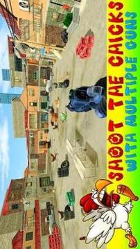 Crazy Chicken Shooting - Angry Chicken Knock Down游戲截圖4