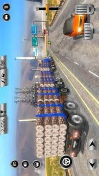 Big Truck Simulator 2018: USA Road Train Trailer游戲截圖3