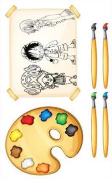 Coloring manga pirates book游戲截圖3