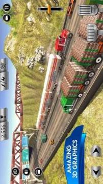Big Truck Simulator 2018: USA Road Train Trailer游戲截圖4