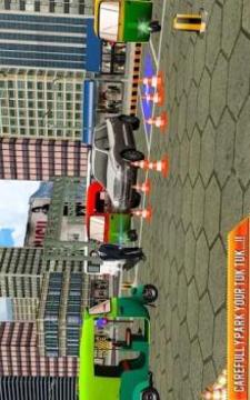 Tuk Tuk Auto Rickshaw Parking Games游戲截圖2