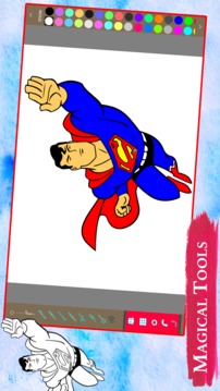 Superheros Coloring Book for kids游戲截圖3