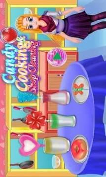 Candy Cooking & Shop Cleaning: Gumball Maker Store游戲截圖1