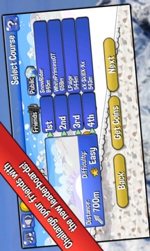 Downhill Winter Racing游戲截圖2