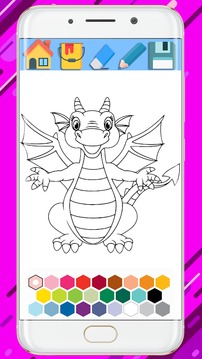 Dragon Coloring Book - Coloring Dragon 2018游戲截圖3