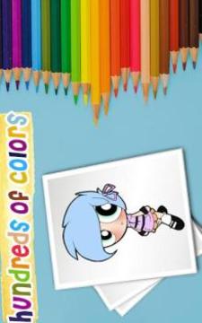 super coloring book power girls游戲截圖2
